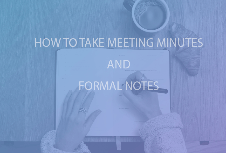 taking meeting minute notes