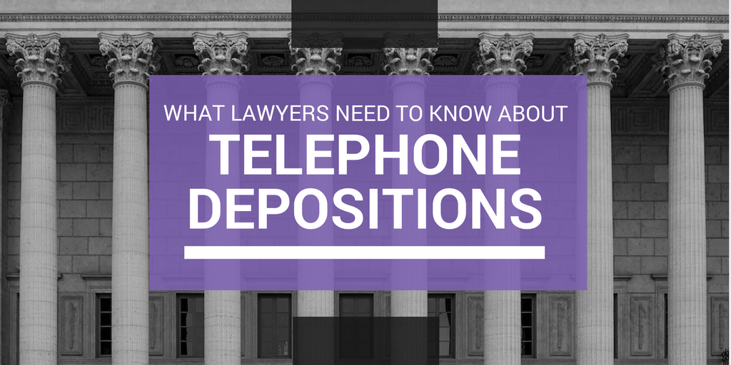 telephone deposition rules
