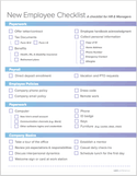 new employee onboarding checklist
