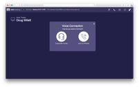 web meeting voice connection
