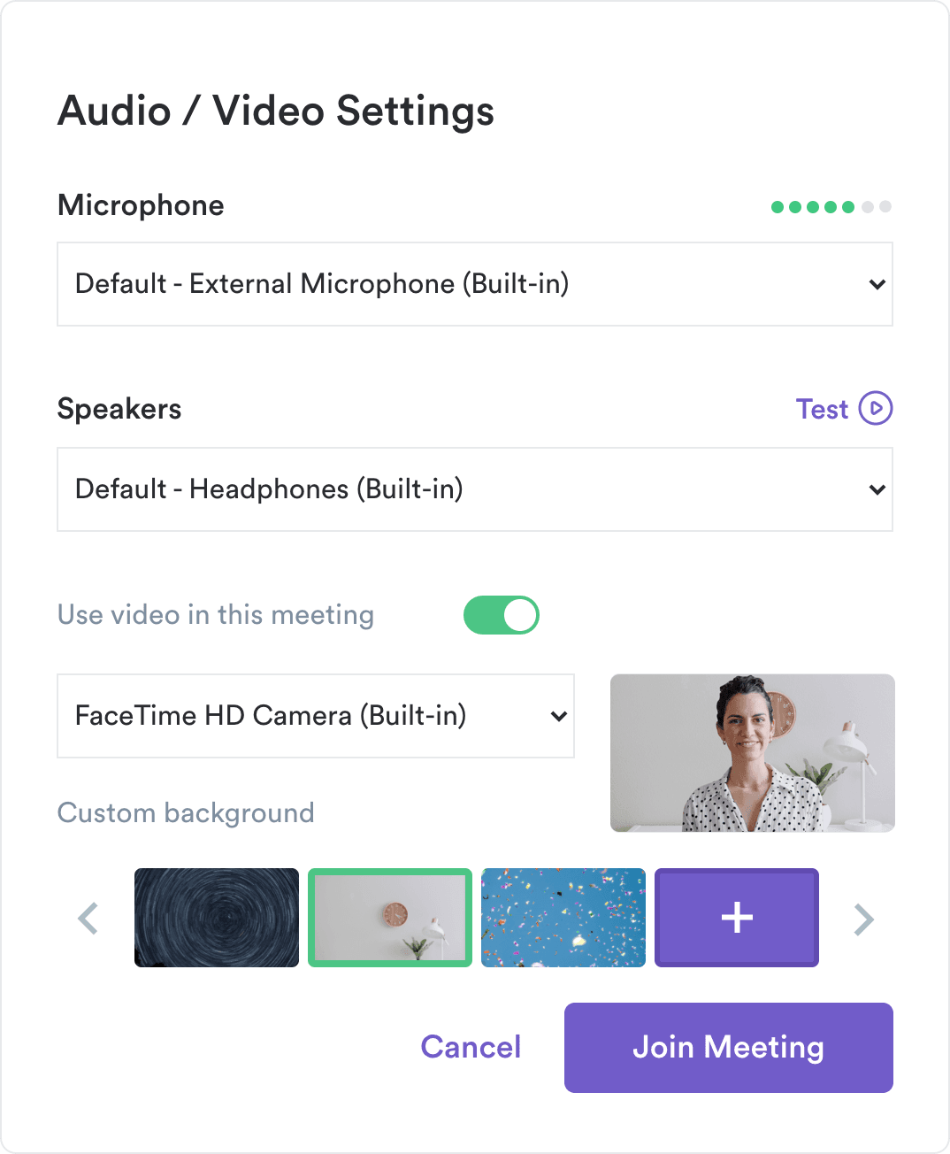 vc settings creative virtual bg